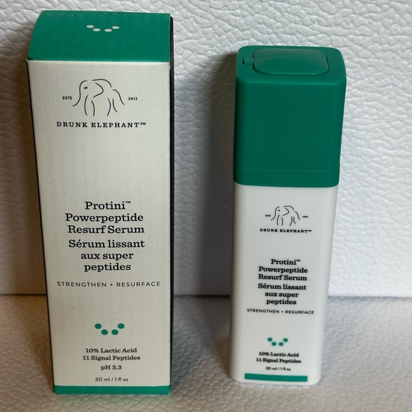 🆕 DRUNK ELEPHANT Protini™ Powerpeptide Resurfacing Serum with Lactic Acid NIB - Picture 2 of 7